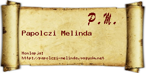 Papolczi Melinda névjegykártya